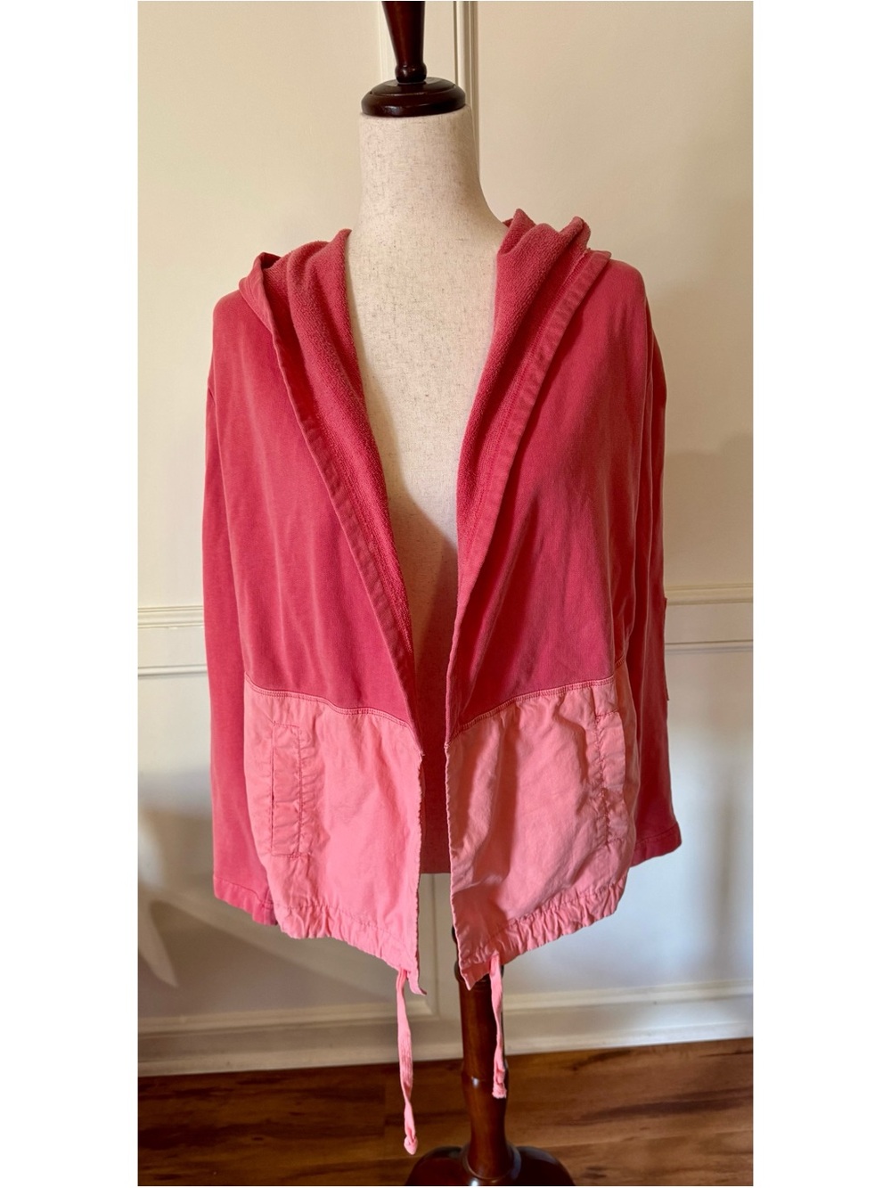 evy's tree Two-Tone Pink Hooded Jacket